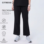 New Style——Women's Black Straight Leg Scrub Pants— Premium Stretch & Wrinkle-Resistant Fabric | CITRESS