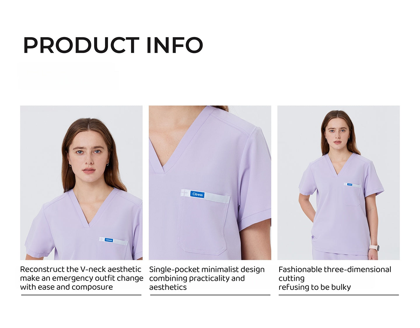 Damen V-Ausschnitt, rosa, kurze Ärmel, Kasack-Oberteil