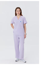 Damen-Kasackhose mit geradem Bein in Lila