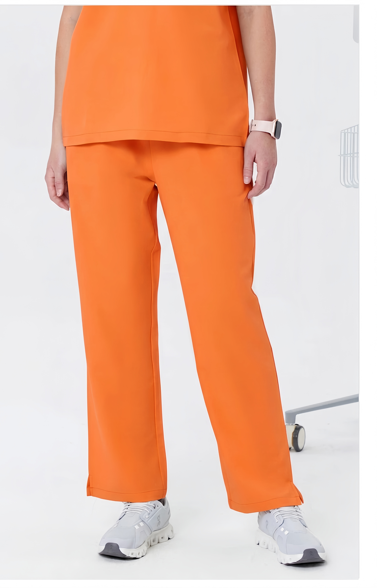 New Style——Women's Orange Straight Leg Scrub Pants— Premium Stretch & Wrinkle-Resistant Fabric | CITRESS
