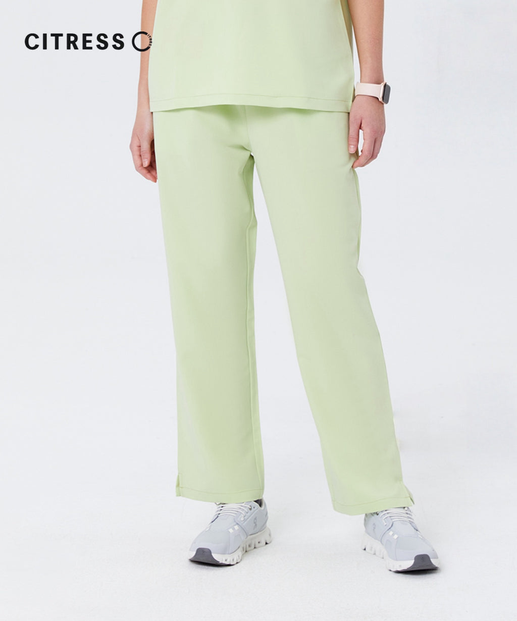 New Style——Women's Light Green Straight Leg Scrub Pants— Premium Stretch & Wrinkle-Resistant Fabric | CITRESS