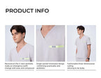 CITRESS khaki scrub set details: fabric, fit and functional design for male healthcare workers