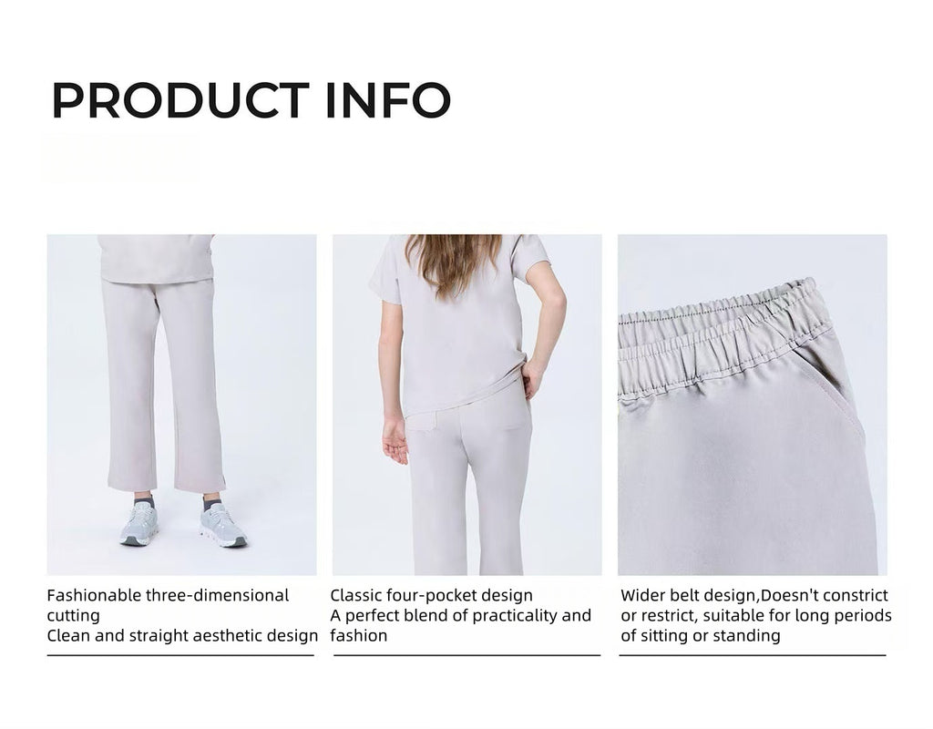 CITRESS khaki scrub pants details: fabric, fit and functional design for nurses
