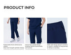 CITRESS navy scrub pants details: fabric, fit and functional design for nurses
