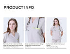 CITRESS khaki scrub set details: fabric, fit and functional design for nurses