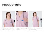 CITRESS pink scrub set details: fabric, fit and functional design for medical use