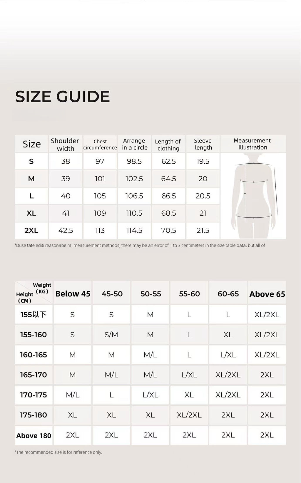 CITRESS pink scrub set size chart, women's medical uniform size guide